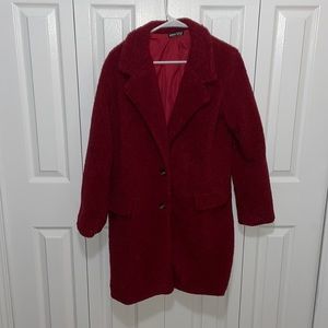 Red teddy coat!